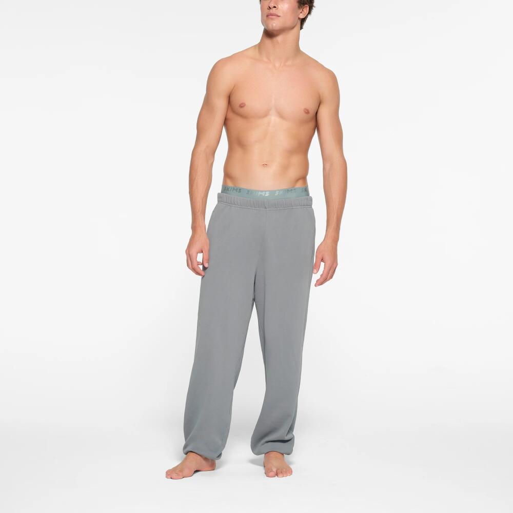 SKIMS Mens Relaxed Jogger Pants | Blue | Small | Terry Cover