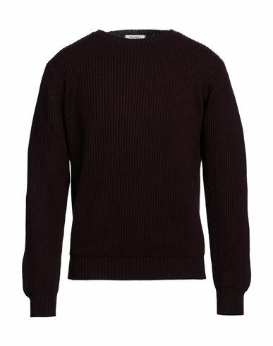 Crossley Man Sweater Deep purple Virgin Wool, Polyamide Cover