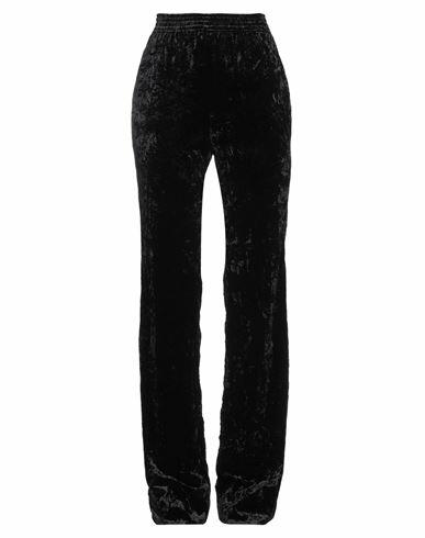 Saint Laurent Woman Pants Black Polyester, Elastane Cover