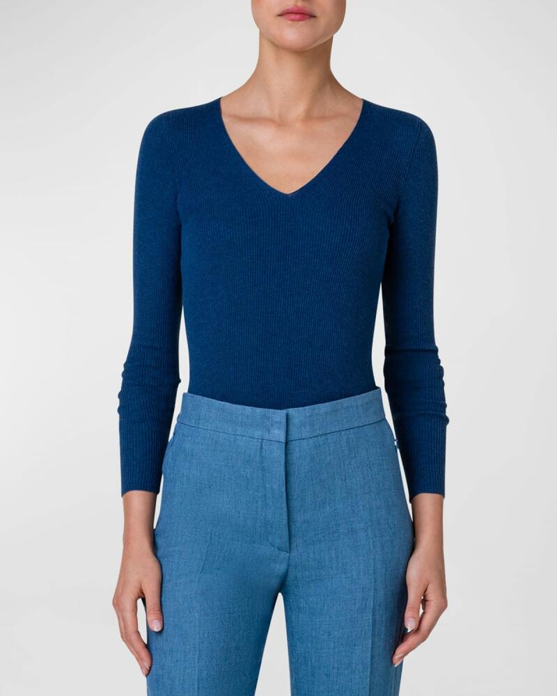 Akris Seamless Ribbed Knit Pullover Cover