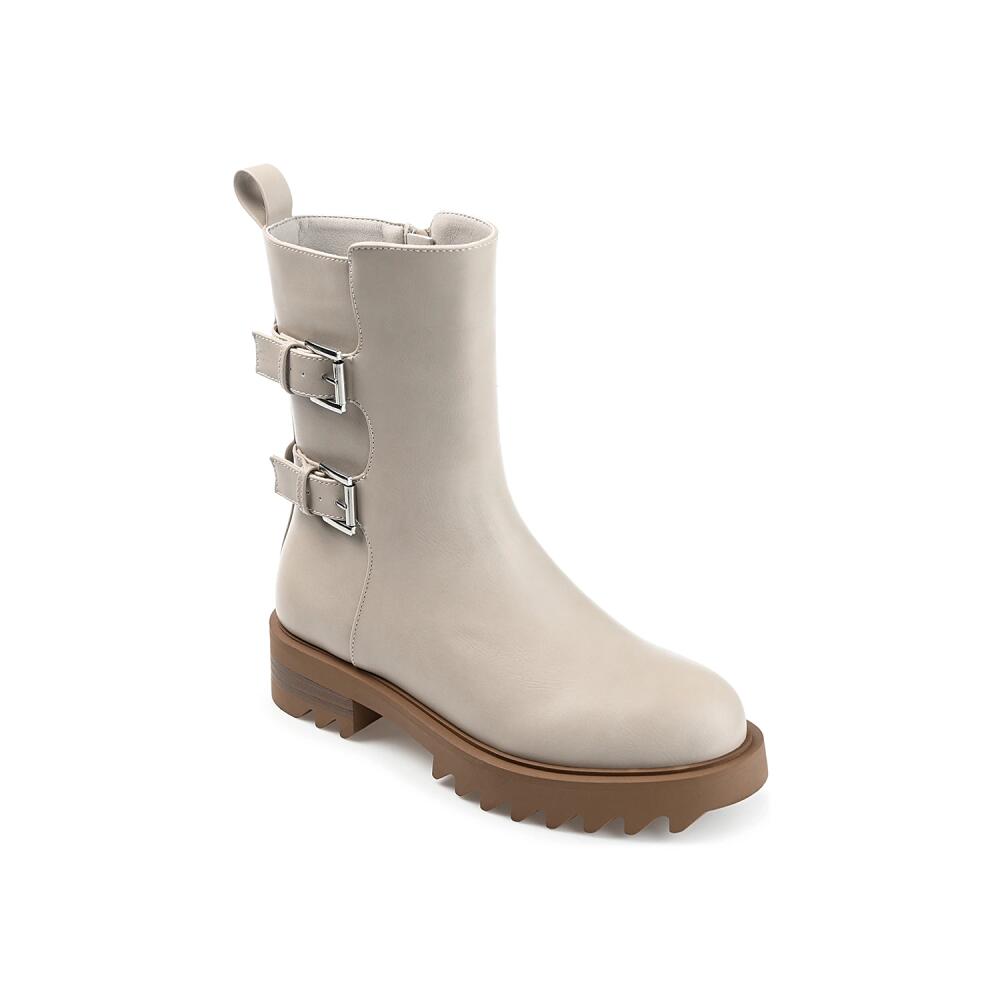 Journee Collection Yasmine Combat Boot | Women's | Sand Cover