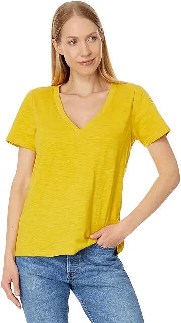 Pendleton Short Sleeve V-Neck Tee (Golden Jasmine) Women's Clothing Cover