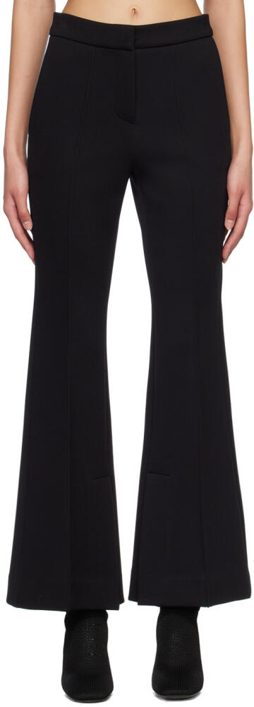 Recto Black Double-Face Flared Trousers Cover