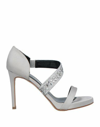 Francesco Sacco Woman Sandals Grey Textile fibers Cover