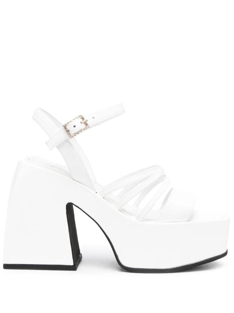 Nodaleto Bulla Chibi 110mm platform sandals - White Cover