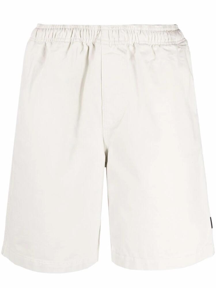 Stüssy logo-patch elasticated shorts - White Cover