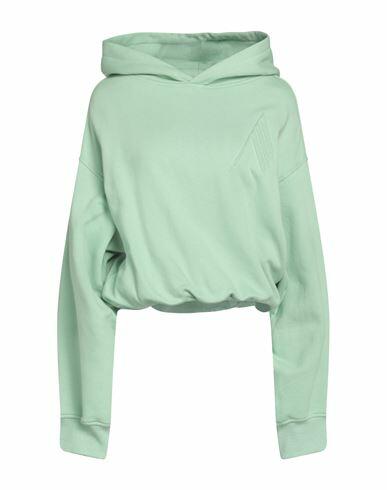 The Attico Woman Sweatshirt Light green Cotton, Elastane Cover