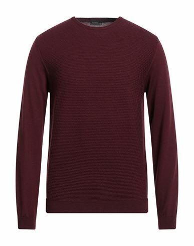 Ferrante Man Sweater Burgundy Merino Wool Cover