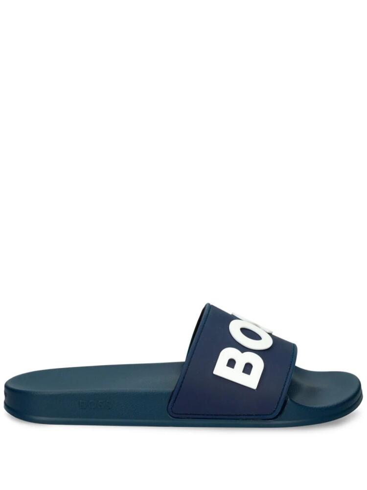 BOSS logo-patch slides - Blue Cover