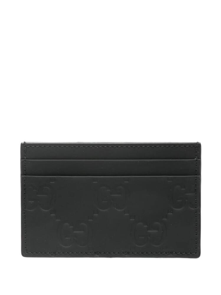 Gucci GG Supreme leather card holder - Black Cover