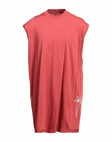 Rick Owens X Champion Man T-shirt Coral Cotton Cover