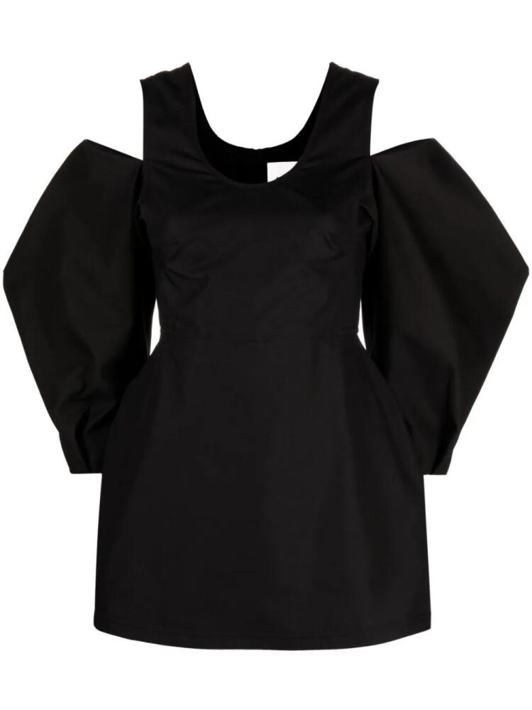 Jil Sander cold-shoulder blouse - Black Cover