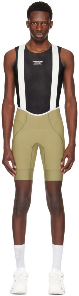 MAAP Off-White & Khaki Team Bib Evo Shorts Cover