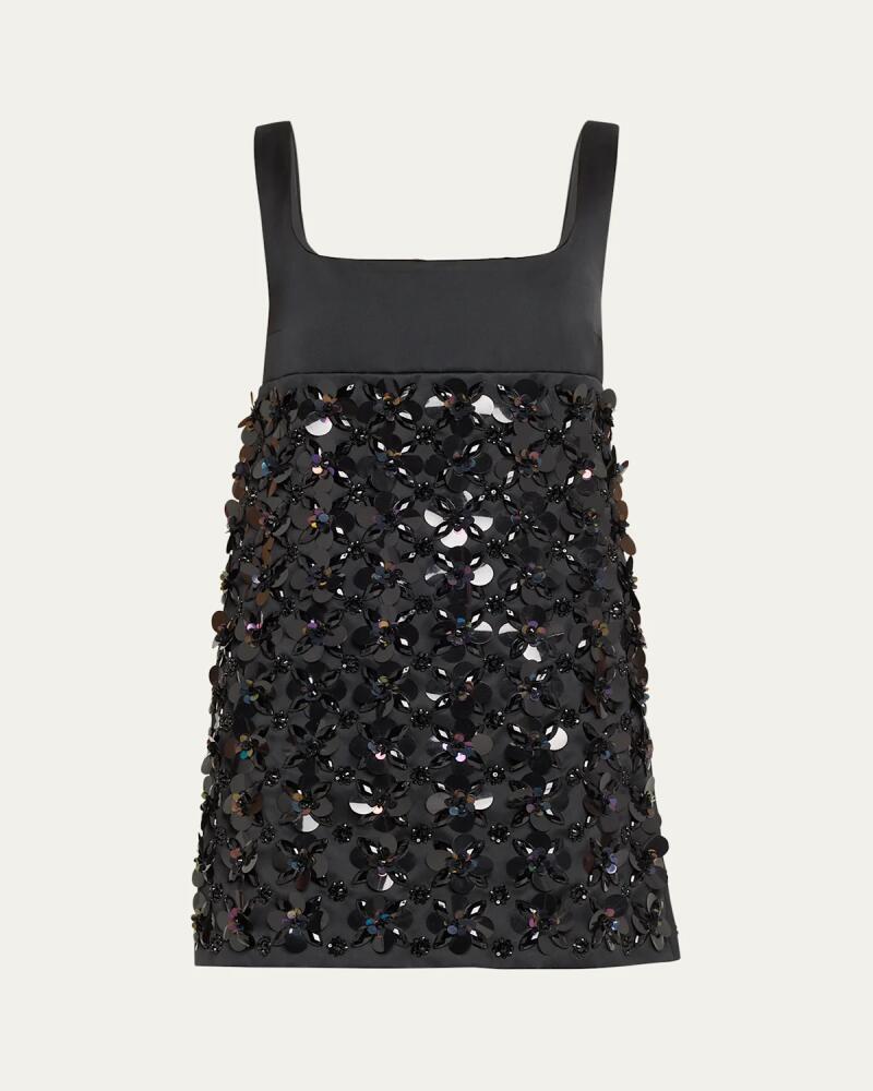 Des Phemmes Sequined A-Line Mini Dress Cover