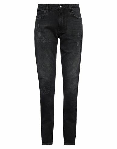 Just Cavalli Man Jeans Black Cotton, Elastane Cover