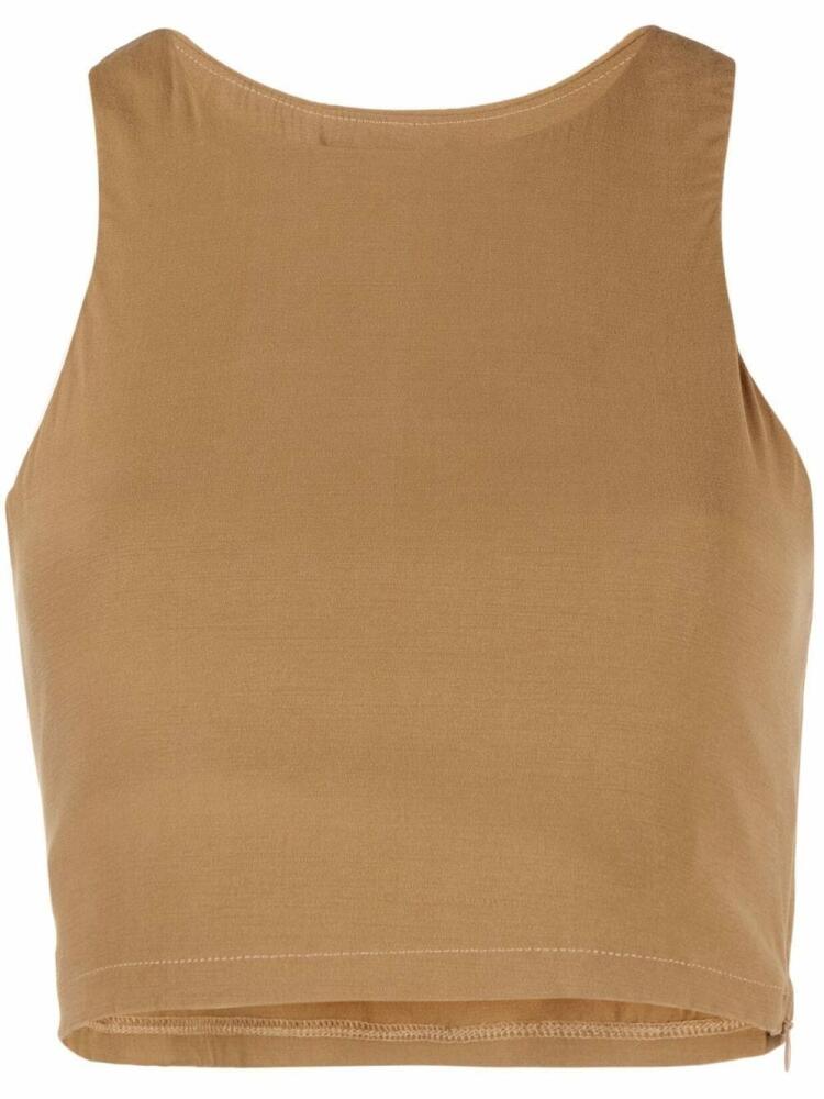 Anemos cropped tank top - Neutrals Cover