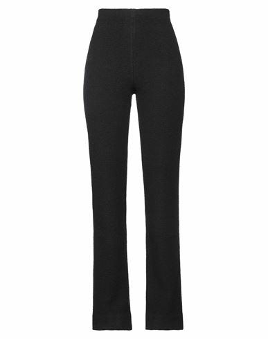 St. John Woman Pants Black Cotton, Polyester, Wool Cover