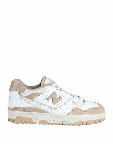 New Balance 550 Woman Sneakers White Leather, Textile fibers Cover