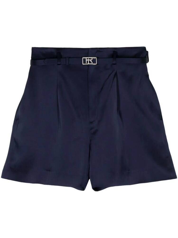 Ralph Lauren Collection belted satin shorts - Blue Cover