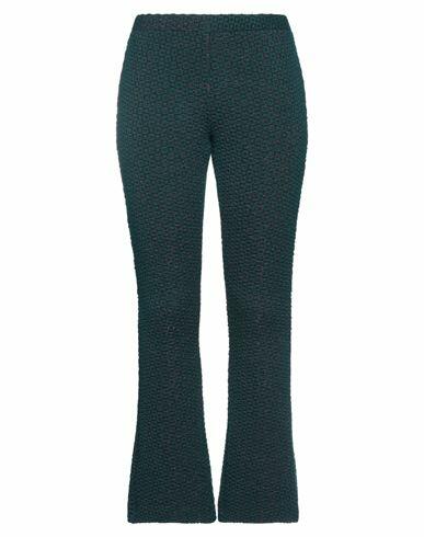 Niū Woman Pants Deep jade Acrylic, Polyamide, Polyester, Elastane Cover