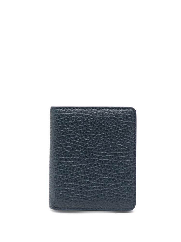 Maison Margiela four-stitch leather bi-fold wallet - Blue Cover