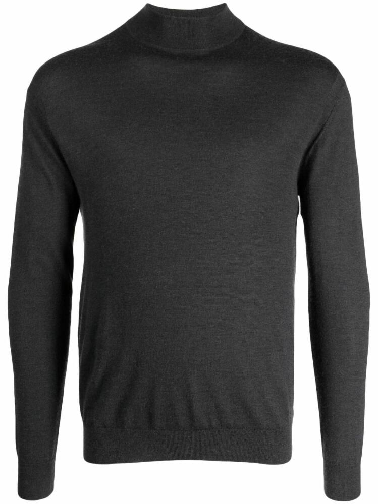 N.Peal Fine Gauge mock-neck knit jumper - Grey Cover