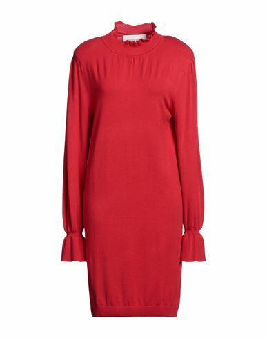 Silvian Heach Woman Mini dress Red Viscose, Nylon Cover