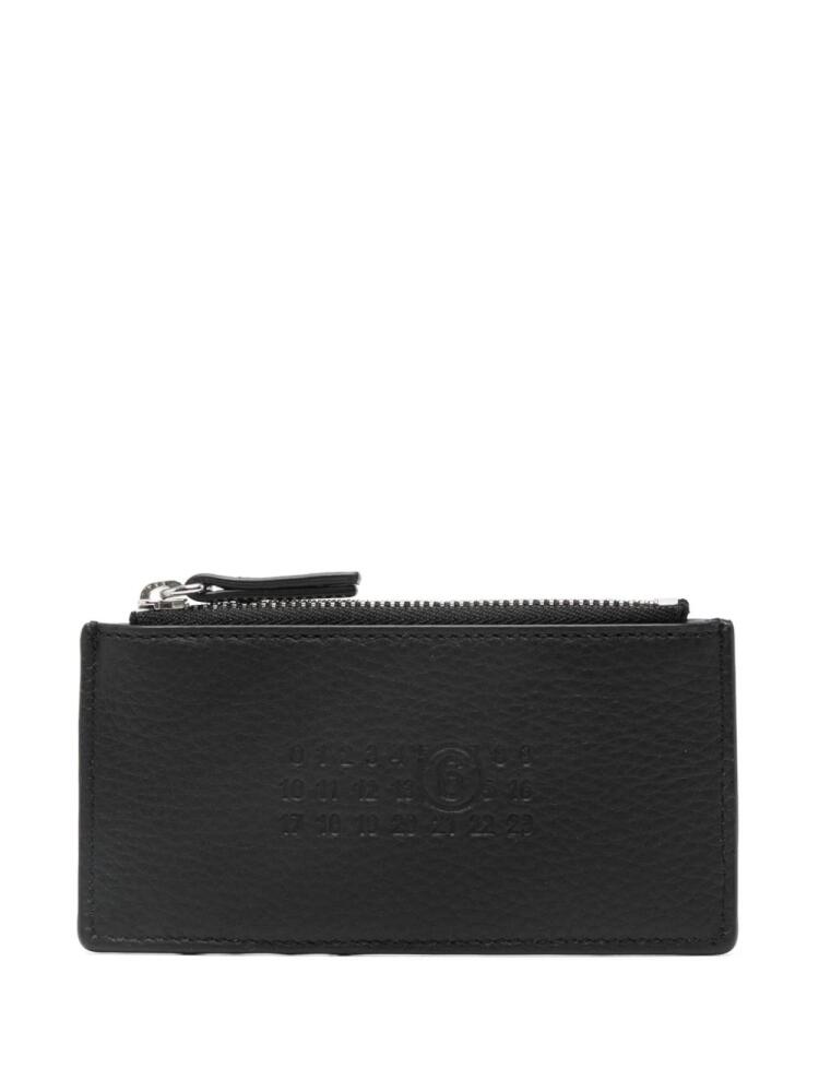 MM6 Maison Margiela numbers-motif card holder - Black Cover