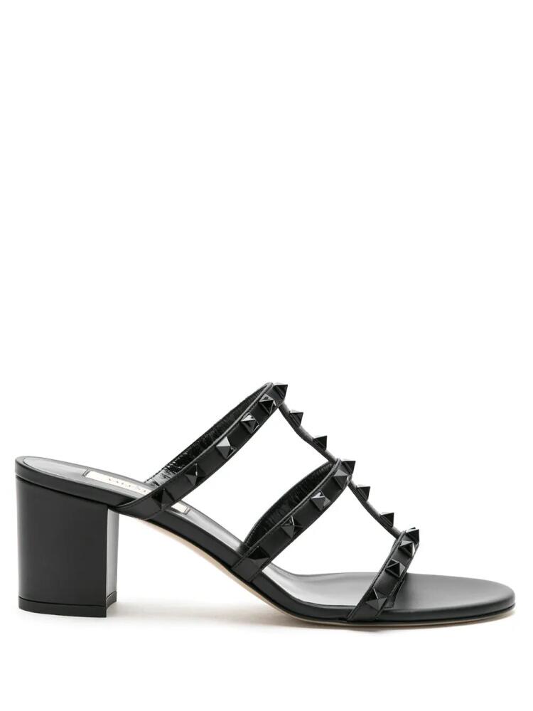 Valentino Garavani Rockstud strappy block-heel sandals - Black Cover