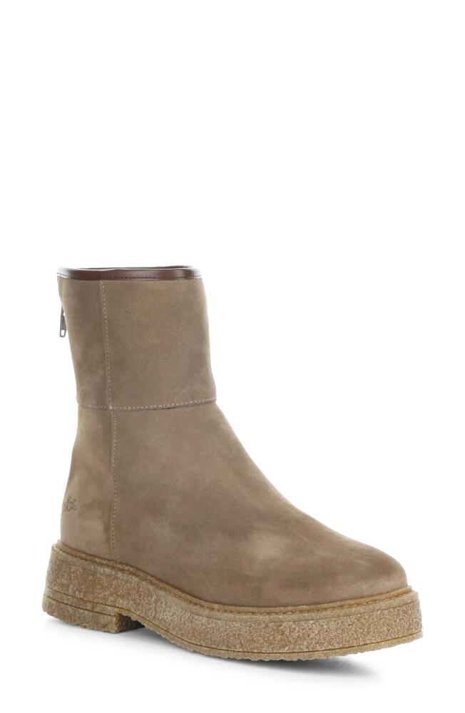 Bos. & Co. Sammy Faux Shearling Lined Waterproof Bootie in Taupe Suede Cover