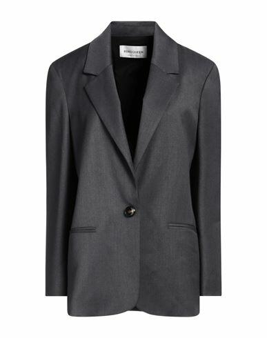 Rebel Queen Woman Blazer Grey Polyester, Viscose, Elastane Cover