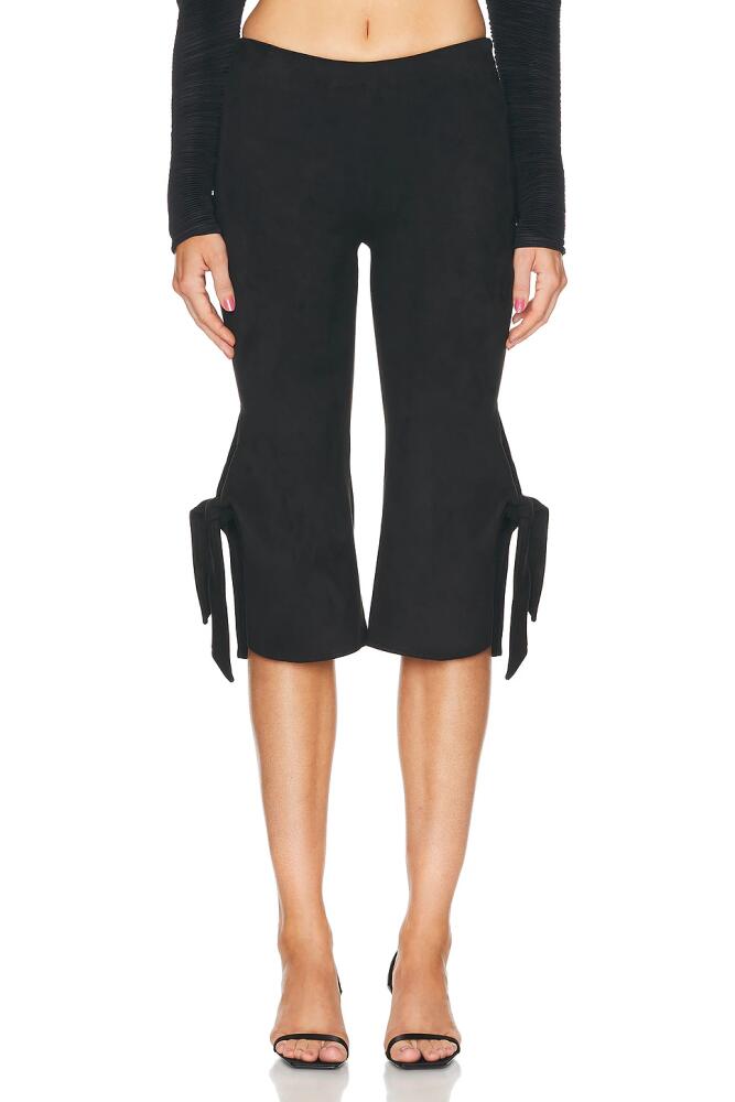 Atlein Knot Capri Pant in Black Cover