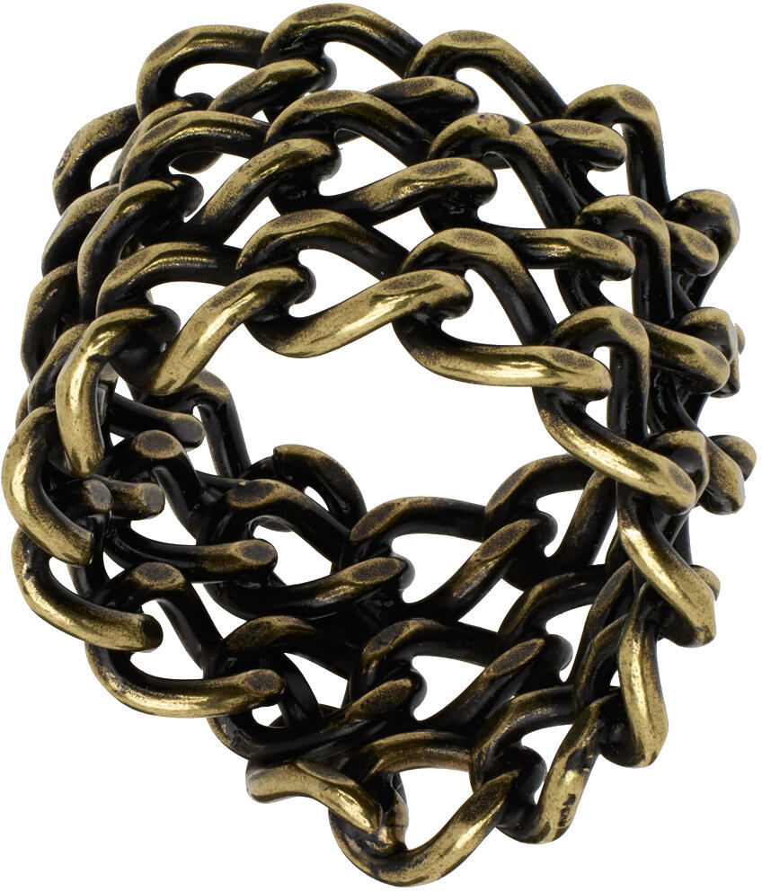 Dries Van Noten Gold Chain Ring Cover