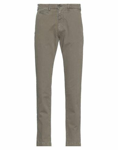 40weft Man Pants Sage green Cotton, Elastane Cover