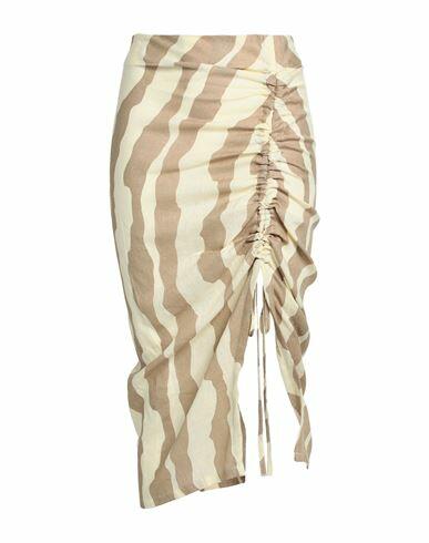 Oas Woman Sarong Khaki Linen Cover