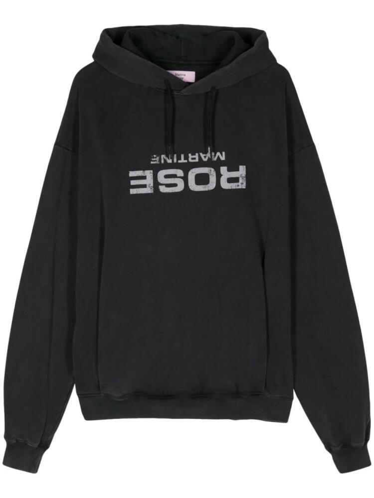 Martine Rose logo-print hoodie - Grey Cover