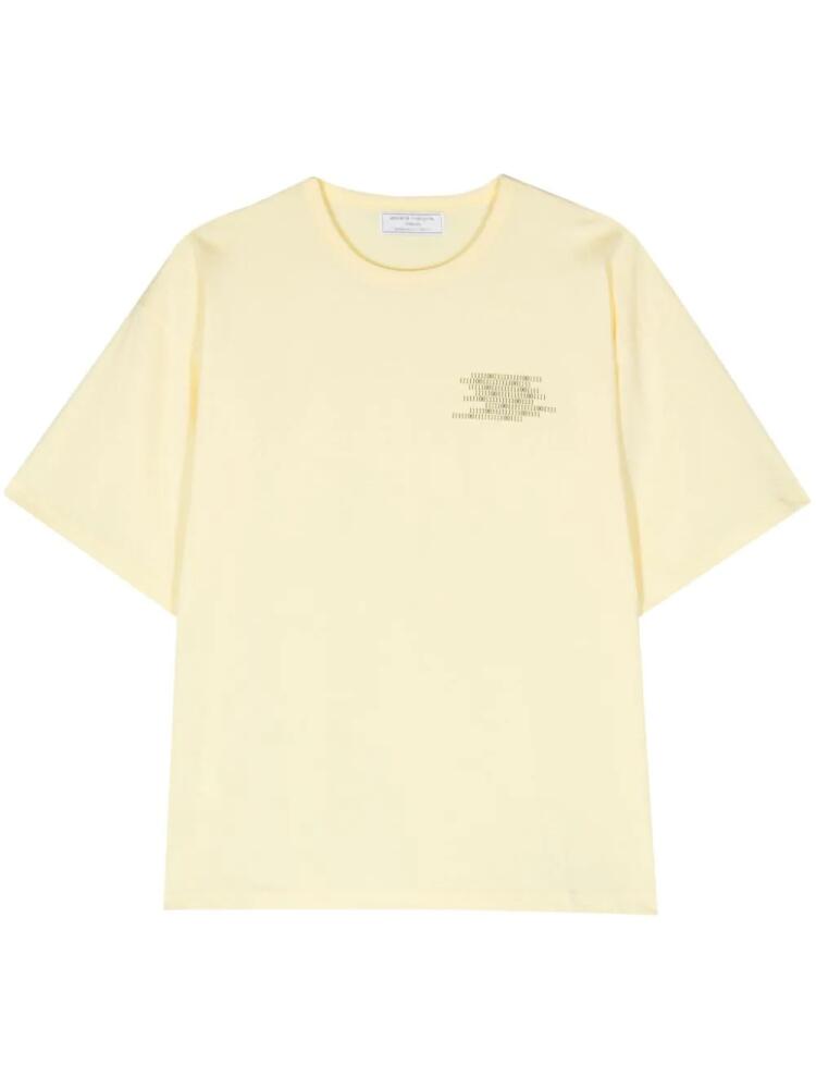 Société Anonyme Bas Binary cotton T-shirt - Yellow Cover