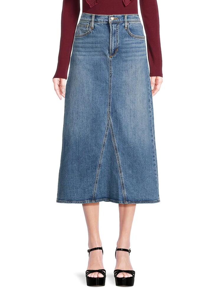 Joe's Jeans Women's A Line Denim Maxi Skirt - Elyssa Blue Cover