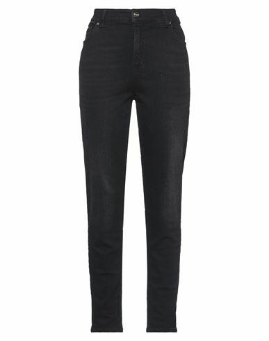 Blugirl Blumarine Woman Jeans Black Cotton, Elastane Cover