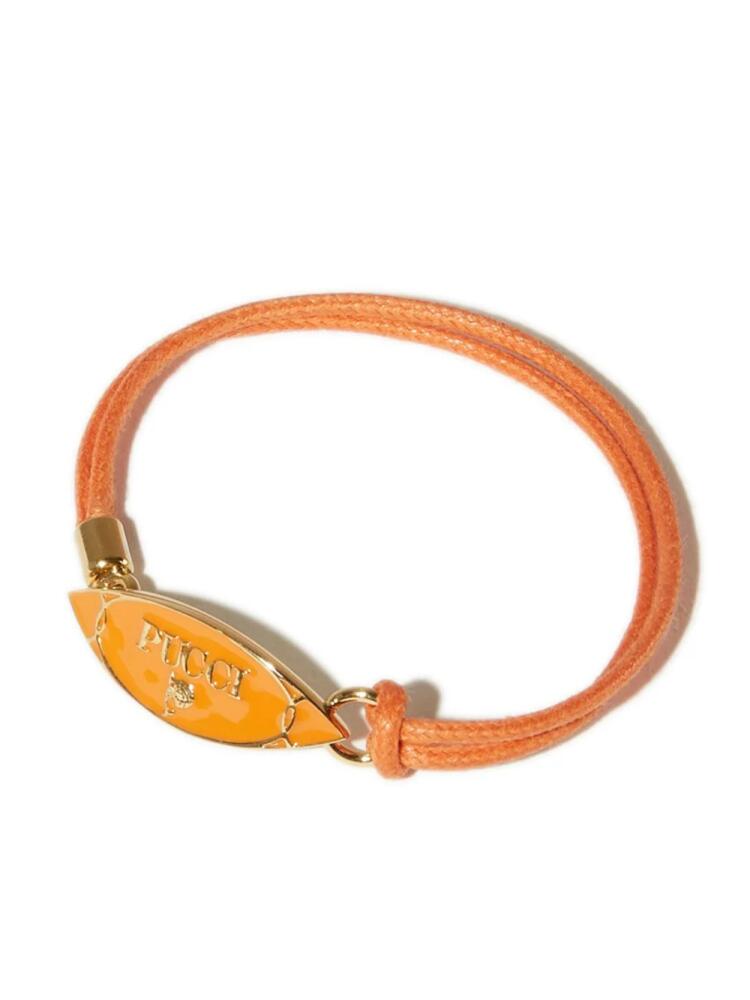 PUCCI Puccing logo-plaque bracelet - Orange Cover