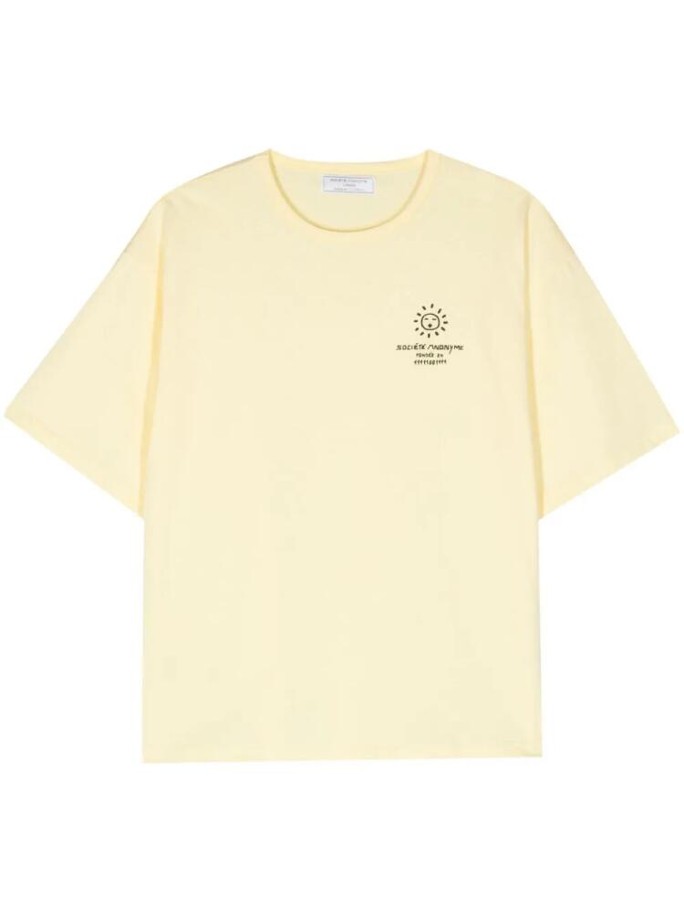 Société Anonyme Bas cotton T-shirt - Yellow Cover