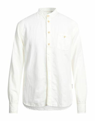 Hand Picked Man Shirt Ivory Cotton, Linen Cover