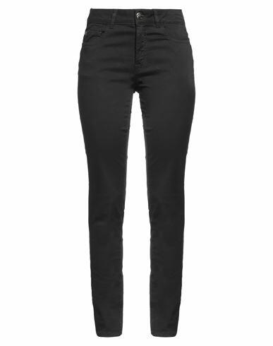 Nenette Woman Pants Black Cotton, Elastane Cover