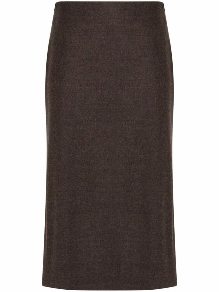 Peserico flannel midi skirt - Brown Cover