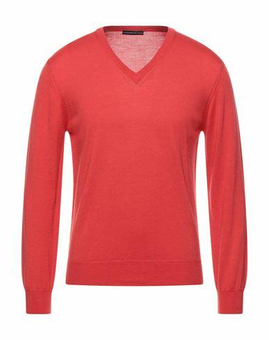 Alessandro Dell'acqua Man Sweater Coral Merino Wool Cover