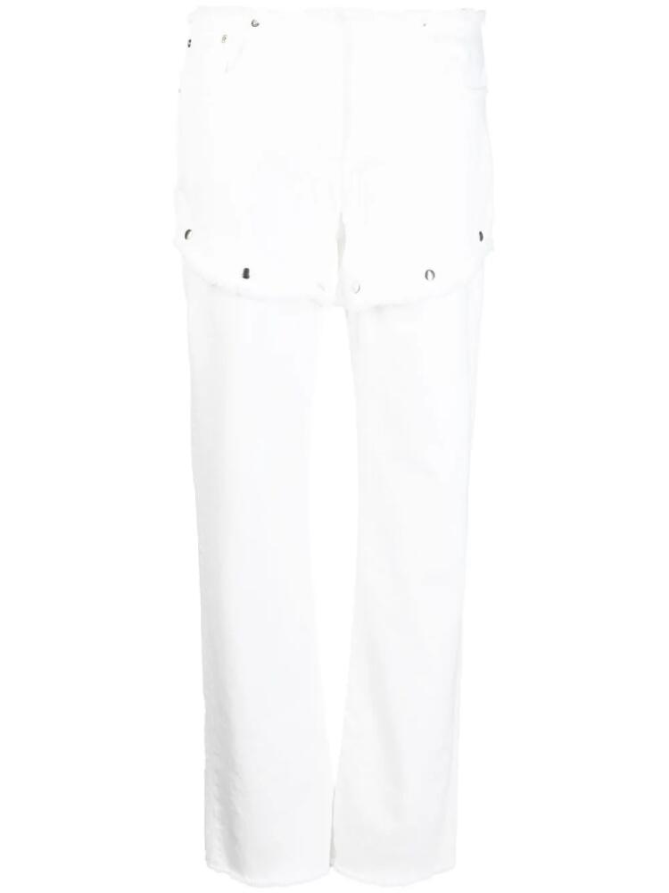 1017 ALYX 9SM short-overlay straight-leg trousers - White Cover