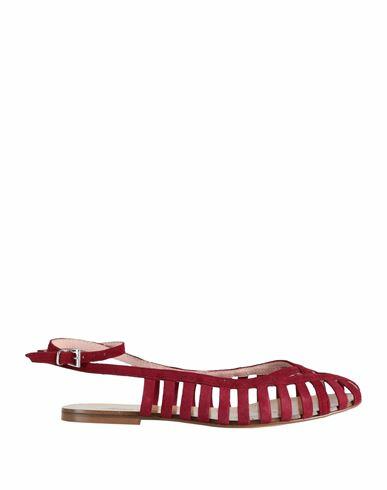 Anna F. Woman Ballet flats Garnet Leather Cover