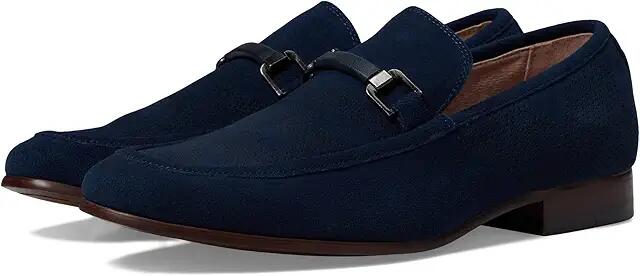 Stacy Adams Wydell Slip-On Loafer (Navy) Men's Shoes Cover