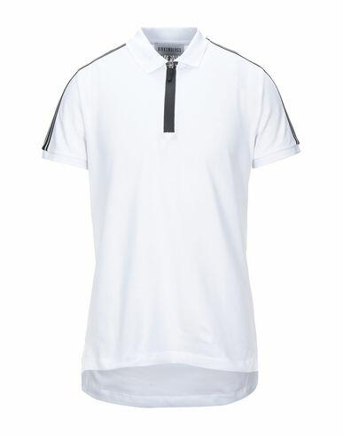 Bikkembergs Man Polo shirt White Cotton, Elastane, Polyester Cover