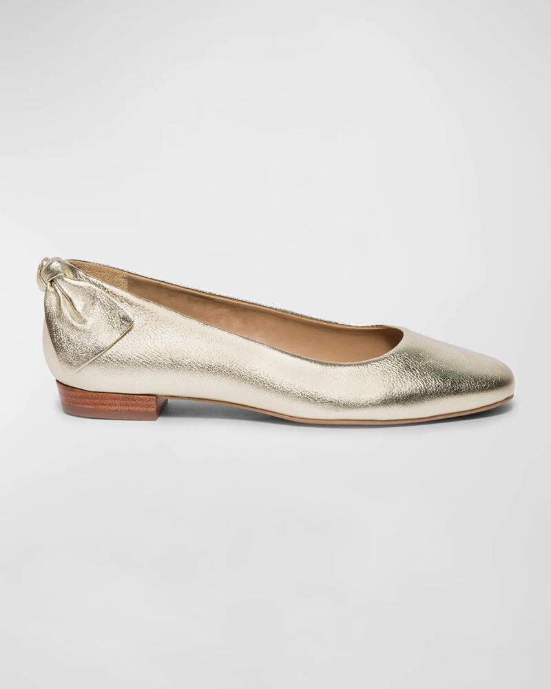 Bernardo Metallic Bow Ballerina Flats Cover